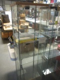 4-Shelf Glass Lighted Display Case