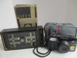Vintage Kodak Jiffy Six-16 Camera in Original Box and Olympus Super