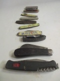 Lot of Vintage Pocket Knives - Advertising, Kutmaster, All-in-One, etc.