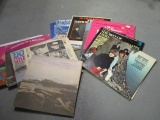 Lot of 14 Vintage LP Vinyl Records - Rolling Stones, Moody Blues, Dick Clark, etc.