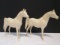 Two Vintage Hartland Plastics Toy Model Horses