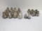Individual Sterling Shakers and Pair of Sterling Thimbles