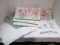 Rabbit Ear Table Runner, Set of Cloth Napkins, Lace Table Runner and