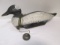 Vintage Canvasback Handpainted Wooden Duck Decoy with Lead Weight