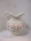 Porcelain Handpainted Wash Pitcher with Gold Gilt Accents