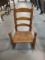 Antique Child's Rush Seat Rocker