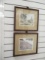 Two Signed Limited Edition Framed and Matted Print of Watercolor