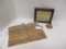 Antique Late 1880s Child's Needlework Samplers and Handmade Fabric Doll
