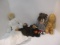 Vintage Mickey Mouse and Monkey Plush Hand Puppets, Hand Crafted Rag Dolls