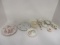 Grouping of Bone China Tidbit Dishes, Trivets, Jam Jar, Thimble, Trinket Boxes, etc.