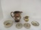 Copper Luster Pitchers, Ironstone Coasters and Elsenham Jam Co. Jam Dish