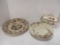 Antique Ironstone Tureen, Bowl and Plate