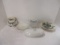 Antique Ironstone Soap Dishes, Mustache Mug, Pitcher and Covered Dish