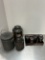 Antique Tin Kitchen Grease Can, Handpainted Tea Caddy, Tin Spice Cans