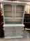 Painted 2 Piece China Hutch with Satin Nickel Hardware
