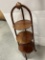 Vintage 3 Tier Cherry Wood Pie Stand