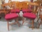 Four Hitchcock Spindle Back Side Chairs with Removable Seat Cushions