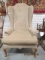 High Wing Back Arm Chair with Cabriole Legs