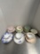 Six Shelley Fine Bone China Teacups and Saucers