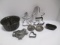 Vintage Tin Molds, Cookie Cutters and E & Co. Cast Metal Rocking Horse Candy Mold