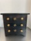 Painted Black 3 Drawer Jewelry Box