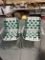 Two Old Aluminum Folding Outdoor Chairs