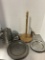 Pewter Tankard Stein, Porringer Dish, Plates and Wood/Pewter Sea Turtle