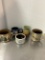 Signed Studio Pottery Mugs, Vase and Butter Bowl