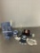Blue/White Delft Ornaments, Thimbles, Rabbit, Ring Box and House