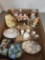 Porcelain Thimbles, Vase, Trinket Boxes, Beagle, Beatrix Potter Peter Rabbit Figures, etc.