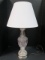 Crystal Table Lamp with Gold Tone Base