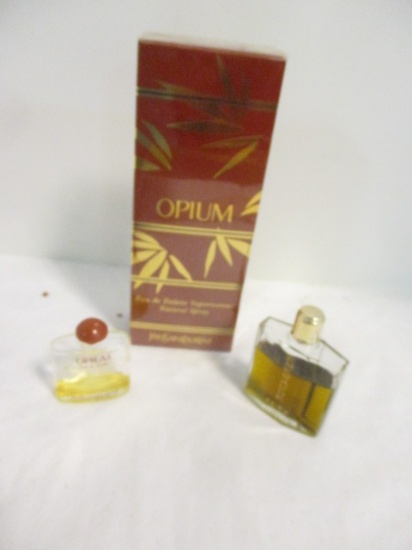 New in Package Yves Saint Laurent 1.6 fl.oz. "Opium" Perfume, Partial Purse Size