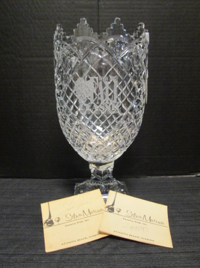 1995 "Winn Dixie Fall Classic Meals on Wheels" Golf Tournament Crystal Trophy