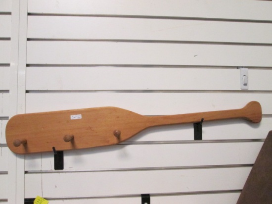 Wooden Paddle Shaped Hat/Coat Hanger