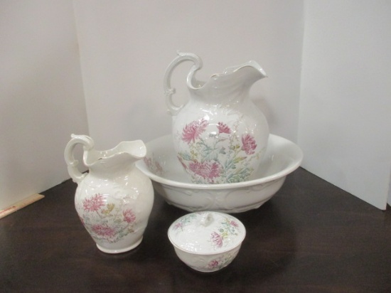 Antique Wyoming Ironstone 4 Piece Wash Set