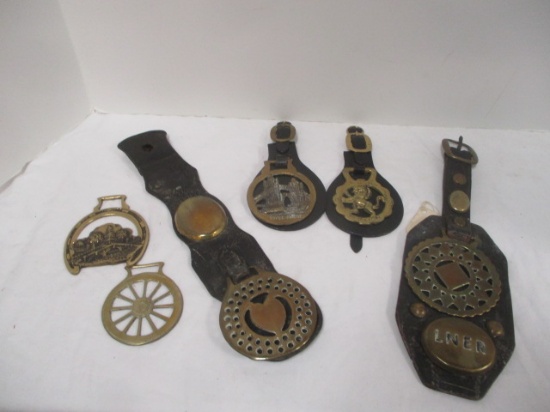 Vintage Brass Saddle Medallions