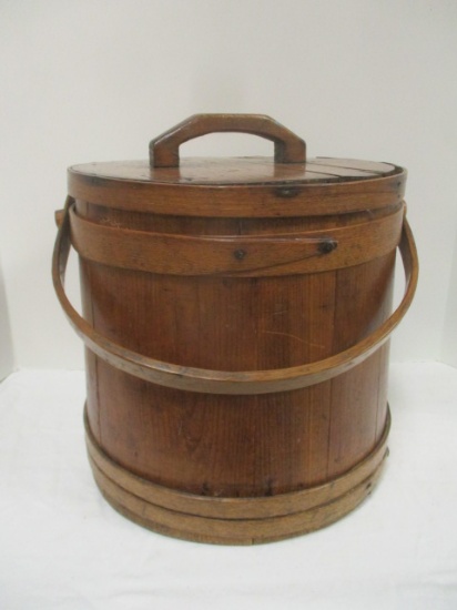 Antique Wood Banded Furkin