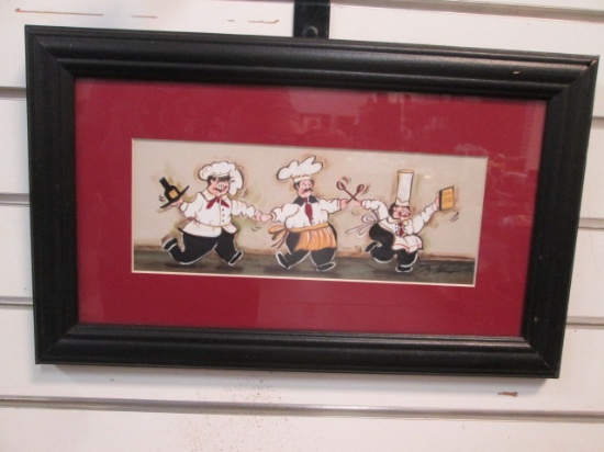 "A Chorus Line I" Happy Chefs Print by Joy Alldredge