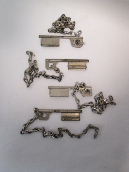 Four Detex M Nightwatchman Keys
