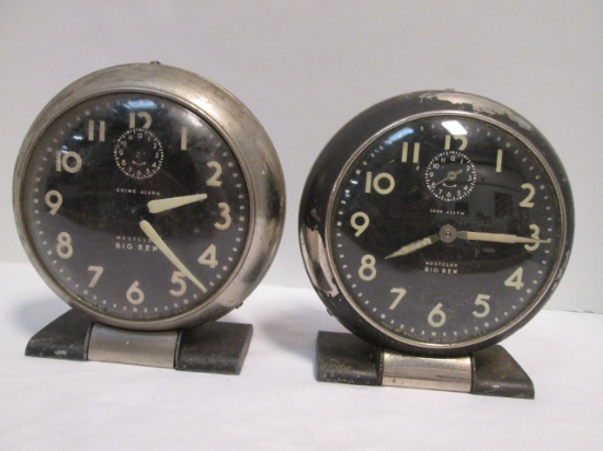 Two Old Westclox "Big Ben" Winding Alarm Clocks