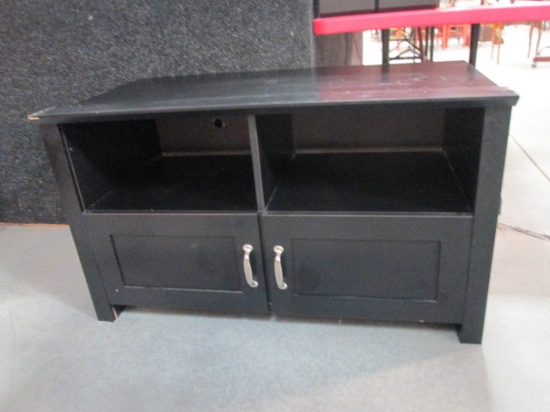 Black 2 Door Media Console