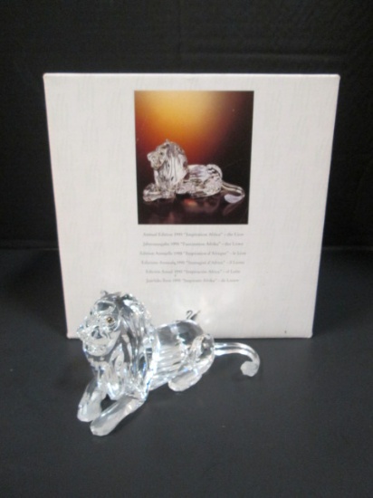 1995 Swarovski Annual Edition "Inspiration Africa" The Lion Figurine in Original Box