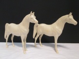 Two Vintage Hartland Plastics Toy Model Horses