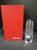 Baccarat Signed Crystal Vase in Original Box