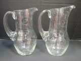 Two Colorless Riom Hand Made French 