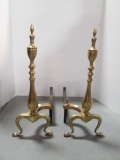 Pair of Brass Andirons