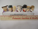 Francesca Katherine Parr and Henry VIII Bone China Miniature Toby Mugs and