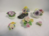 Bone China Flower Bouquets and Pins