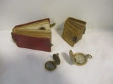 Rare Silver Tone Daguerreotype Lady Portraits in Gold Tone Locket, Tintype