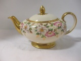 Sadler Handpainted Teapot with Gold Gilt Accents
